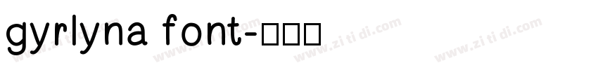 gyrlyna font字体转换